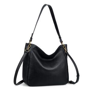 8083 Leather Hobo Crossbody Bags , Black Leather Crossbody Purses Designer
